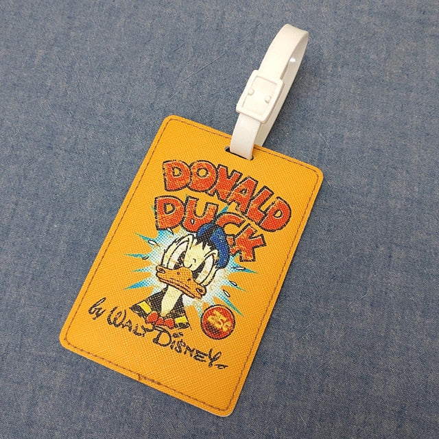 Fashion PU Leather Map Luggage Tag Women Travel Accessories