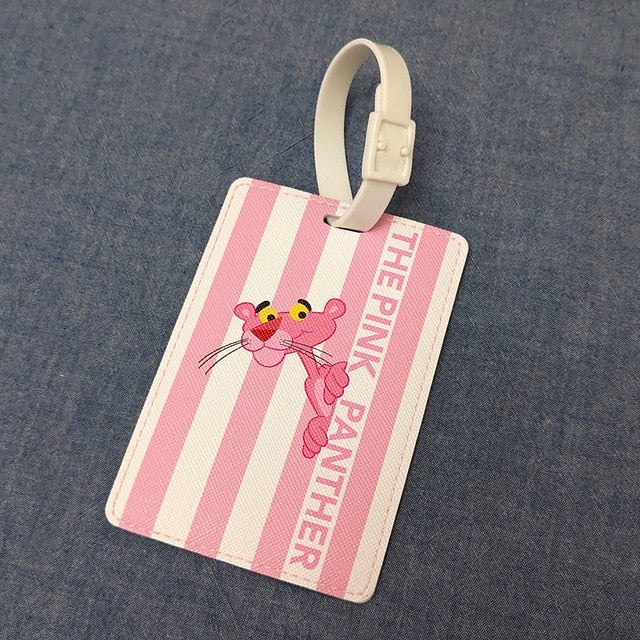 Fashion PU Leather Map Luggage Tag Women Travel Accessories