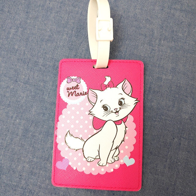 Fashion PU Leather Map Luggage Tag Women Travel Accessories