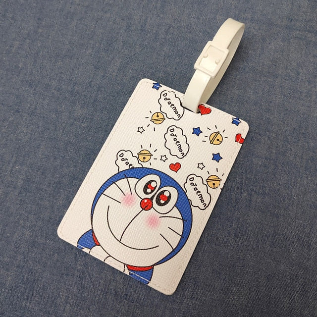 Fashion PU Leather Map Luggage Tag Women Travel Accessories