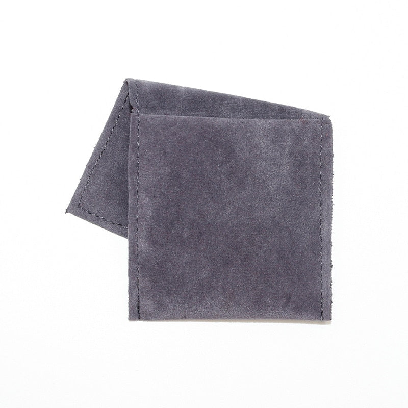 100pcs/lot 6*6cm Custom Logo Printed Velvet Pouch 3 Colors